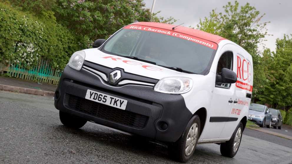 Delivery van on the move